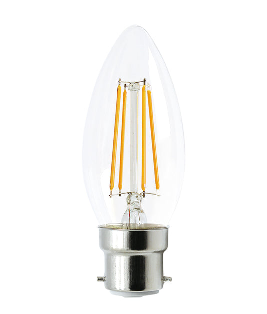 Candle LED Filament Dimmable Globes Clear Diffuser (4W)
