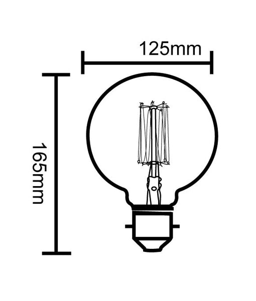 G125 Carbon Filament Globes