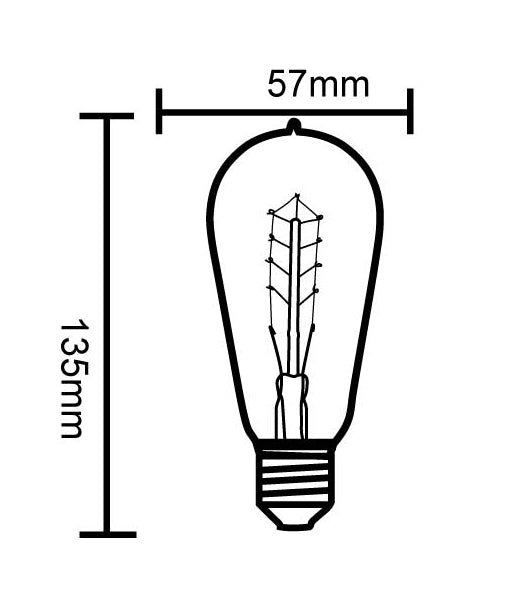 ST57 Carbon Filament Globes