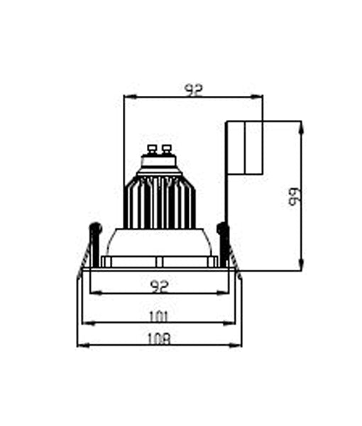 GU10 Gimbal Round Downlight Fittings (Cut out: 90mm)