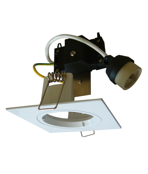 GU10 Fixed Square Downlight Fittings (Cut out: 70mm)