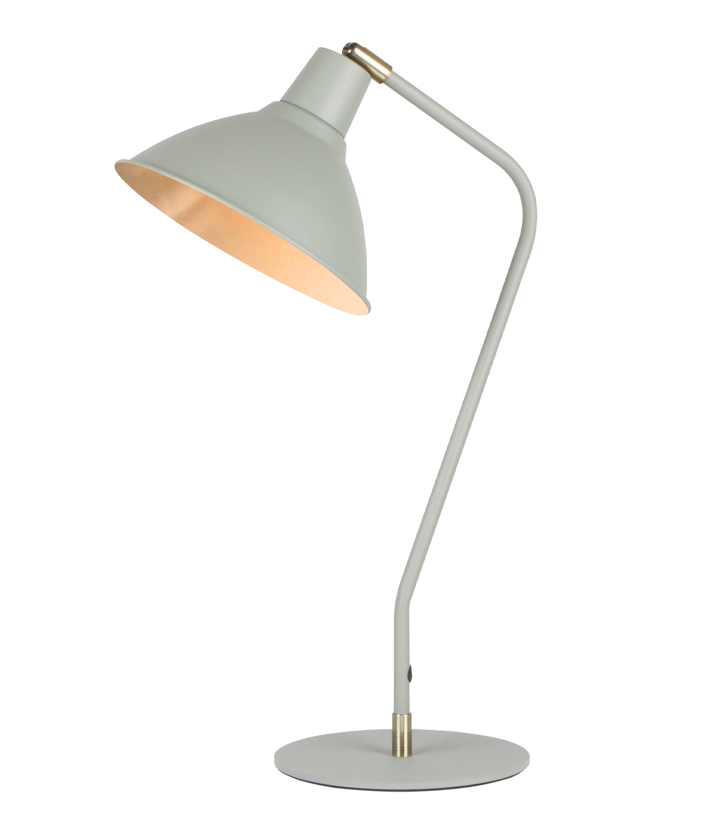 COLLO: Cone Shade with Antique Brass Highlight Table Lamps