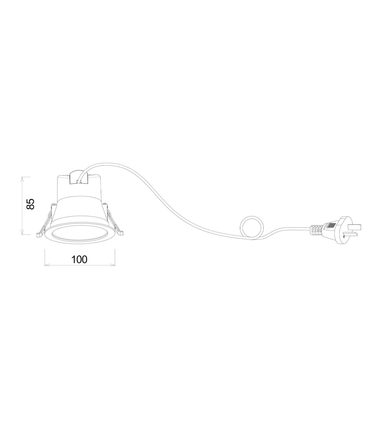 COMET: LED Tri-CCT Dimmable Low Glare Recessed Downlights IP20 (IP54 front face)