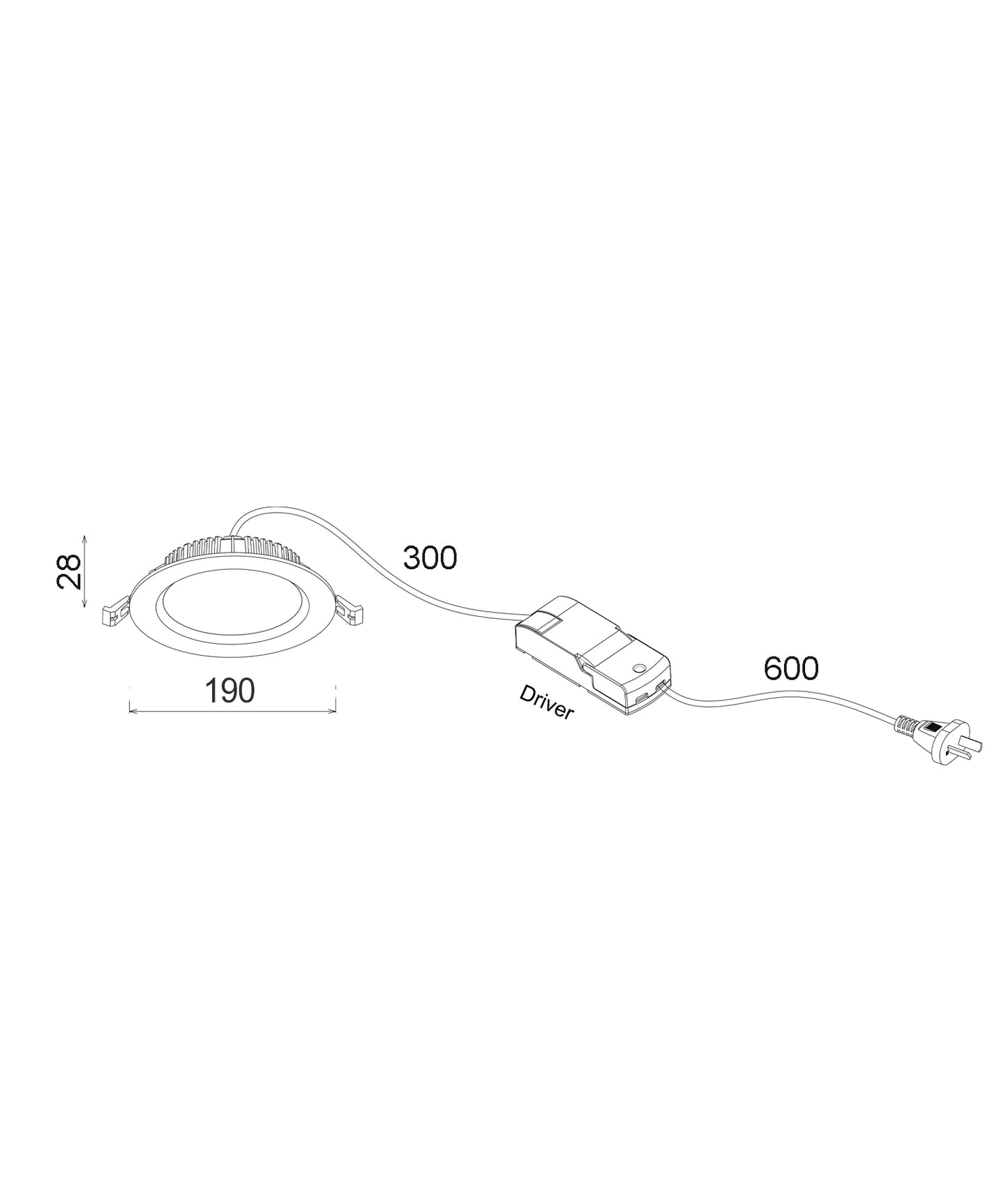 COSMOTRI: LED Tri-CCT Dimmable Fixed White Downlights IP20