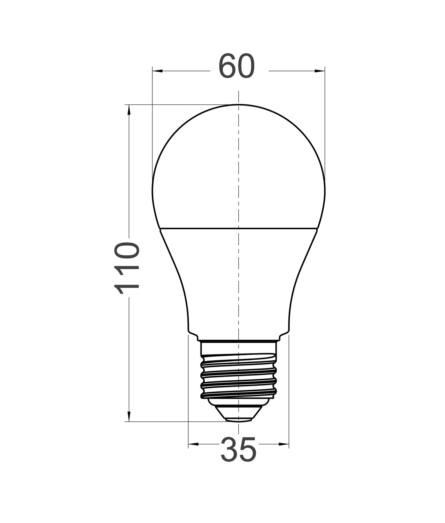 GLS LED Globes Frosted Diffuser (13W)