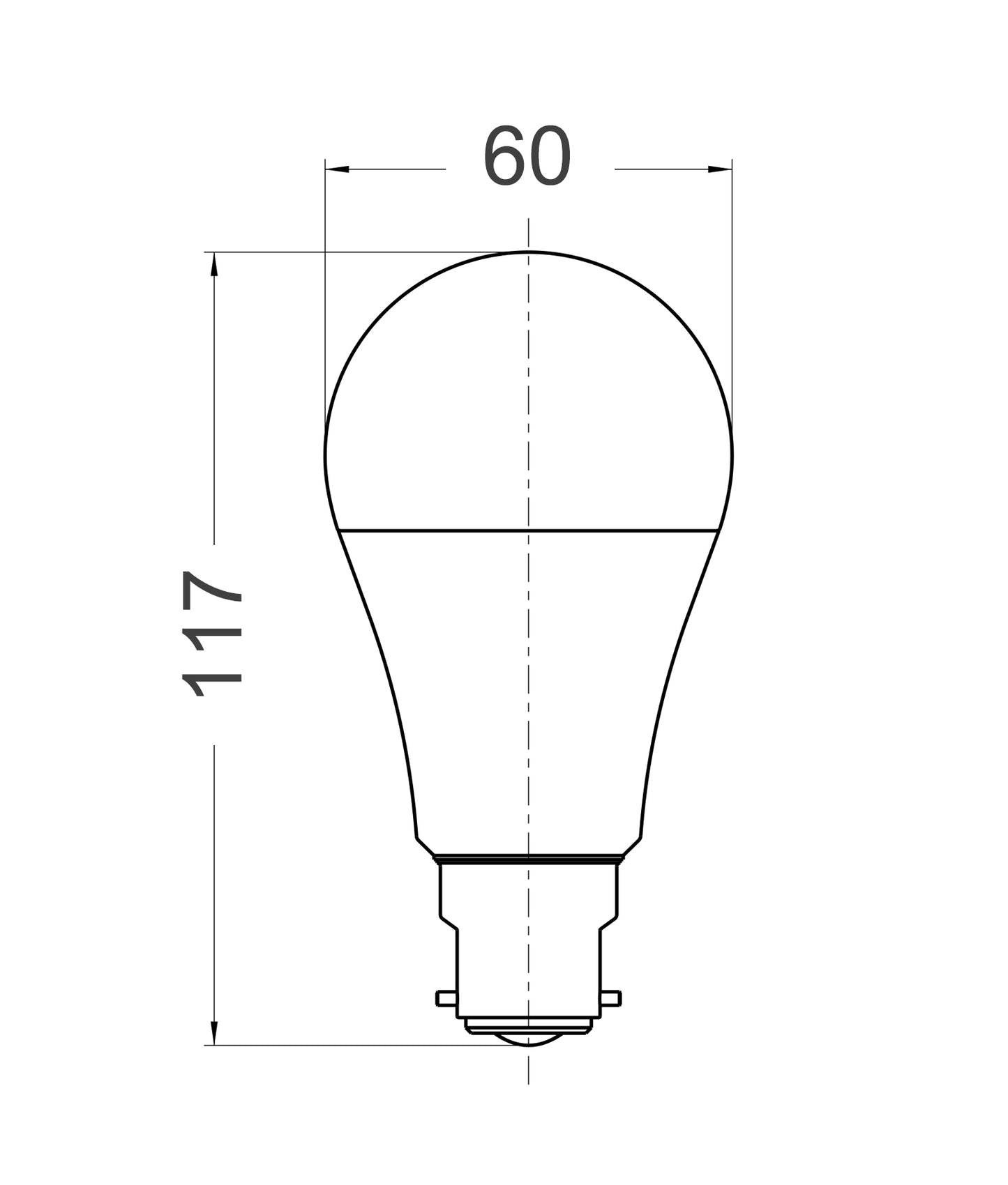 GLS LED Globes Frosted Diffuser (13W)