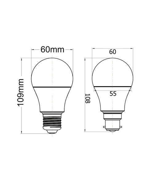 GLS LED Dimmable Globes Frosted Diffuser (10W)