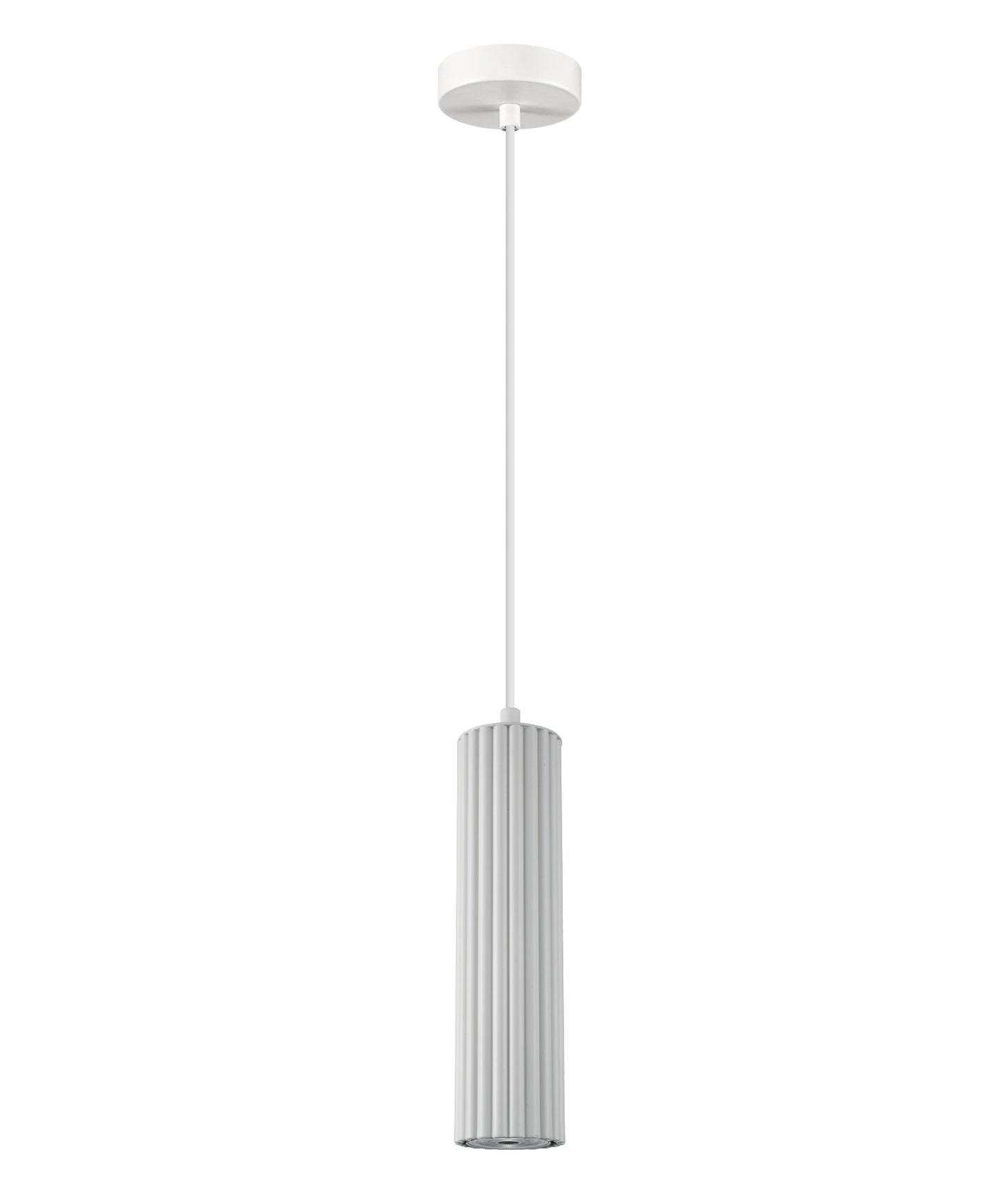 KOLONNE: Interior GU10 Ribbed Cylinder Pendant Lights