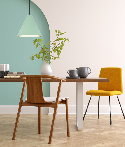 KONUS: Interior Iron Shade with Frosted Diffuser Pendant Lights
