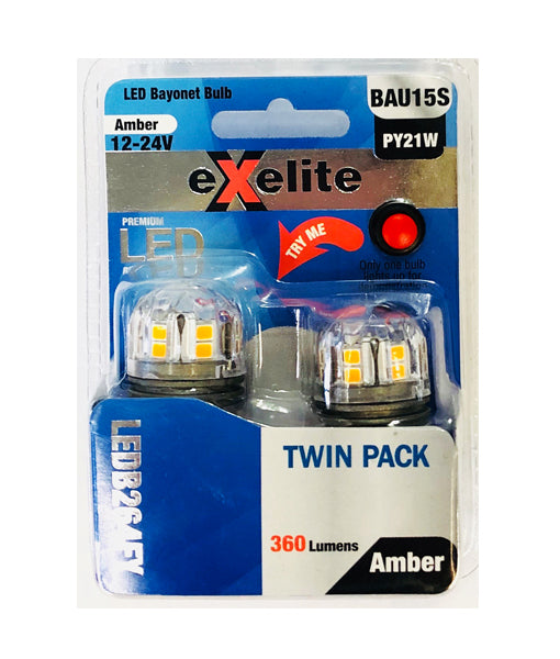 Exelite LED Bayonet Auto Globes (2pcs Pack)