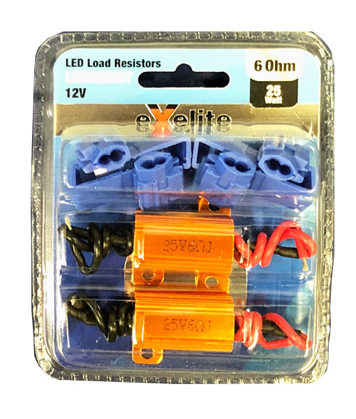 Exelite LED Load Resistors (2pcs Pack)
