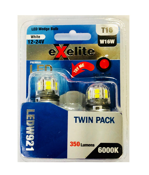 Exelite LED Wedge Auto / Vehicle Globes (2pcs Pack)