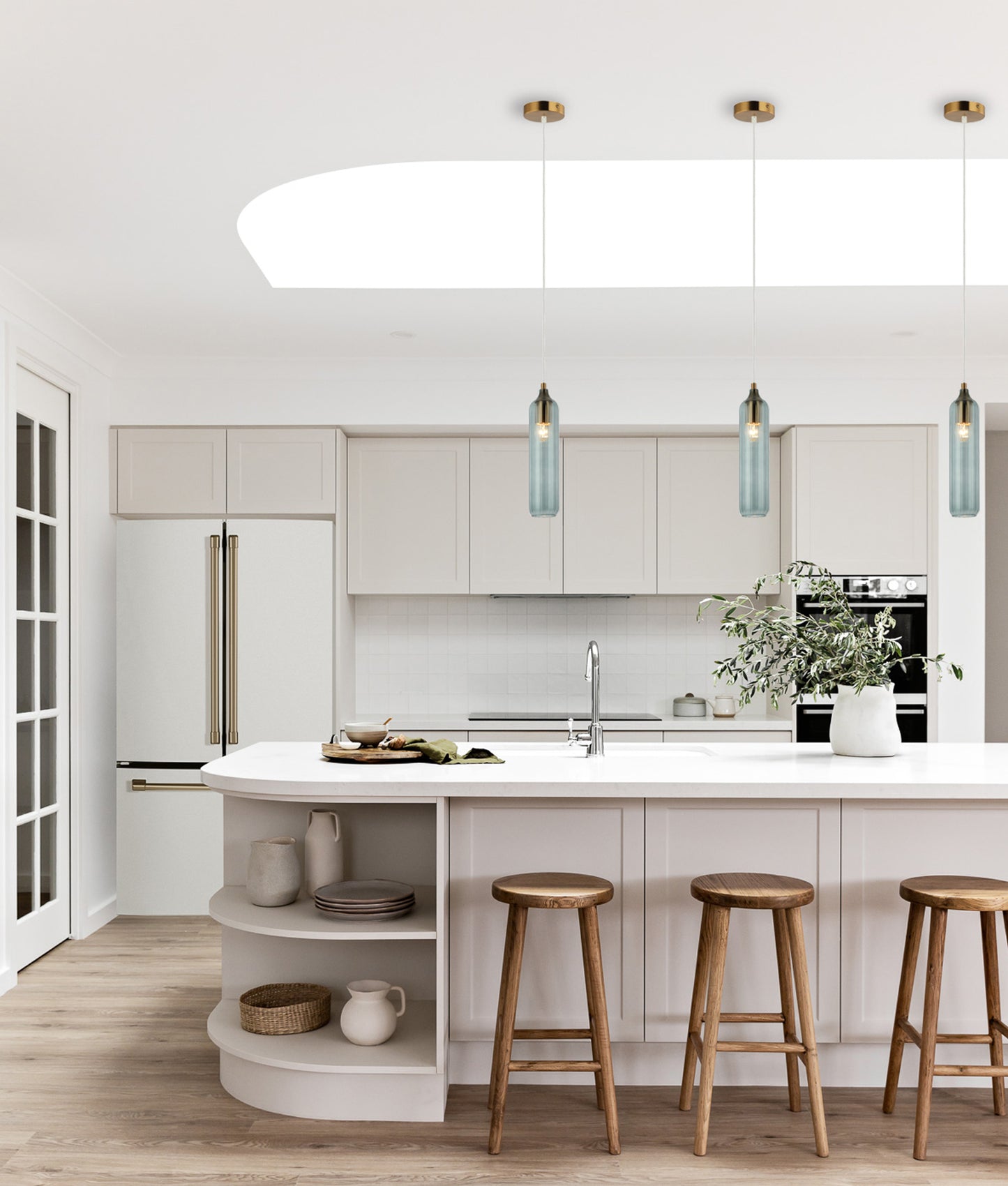 MANGA: Interior Glass Cylinder Pendant Lights