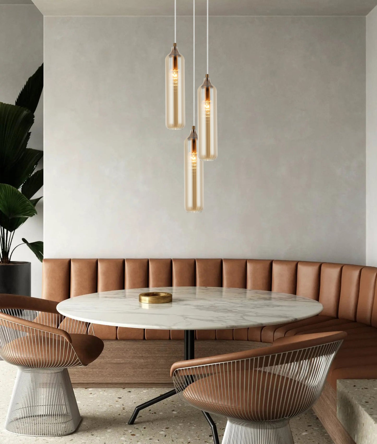 MANGA: Interior Glass Cylinder Pendant Lights