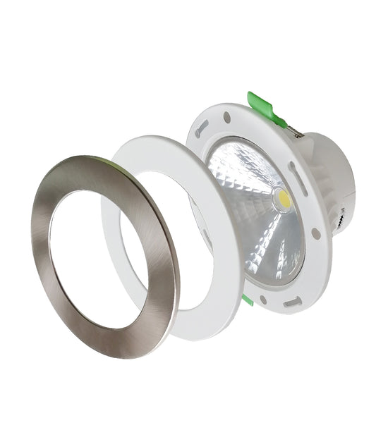 NOVACOB01: LED Dimmable Tri-CCT with Magnetic Changeable Faceplate Recessed Downlights