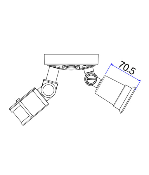 SEC: Surface Mounted LED PAR30 Security Lights IP44