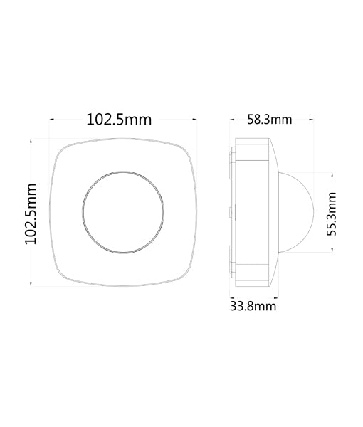 SENS005: Infrared Surface Mounted Motion Sensors IP20