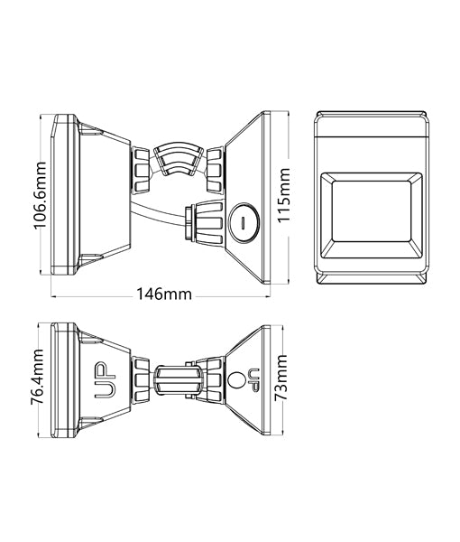 SENS007-008: Adjustable Infrared Surface Mounted Motion Sensors IP66