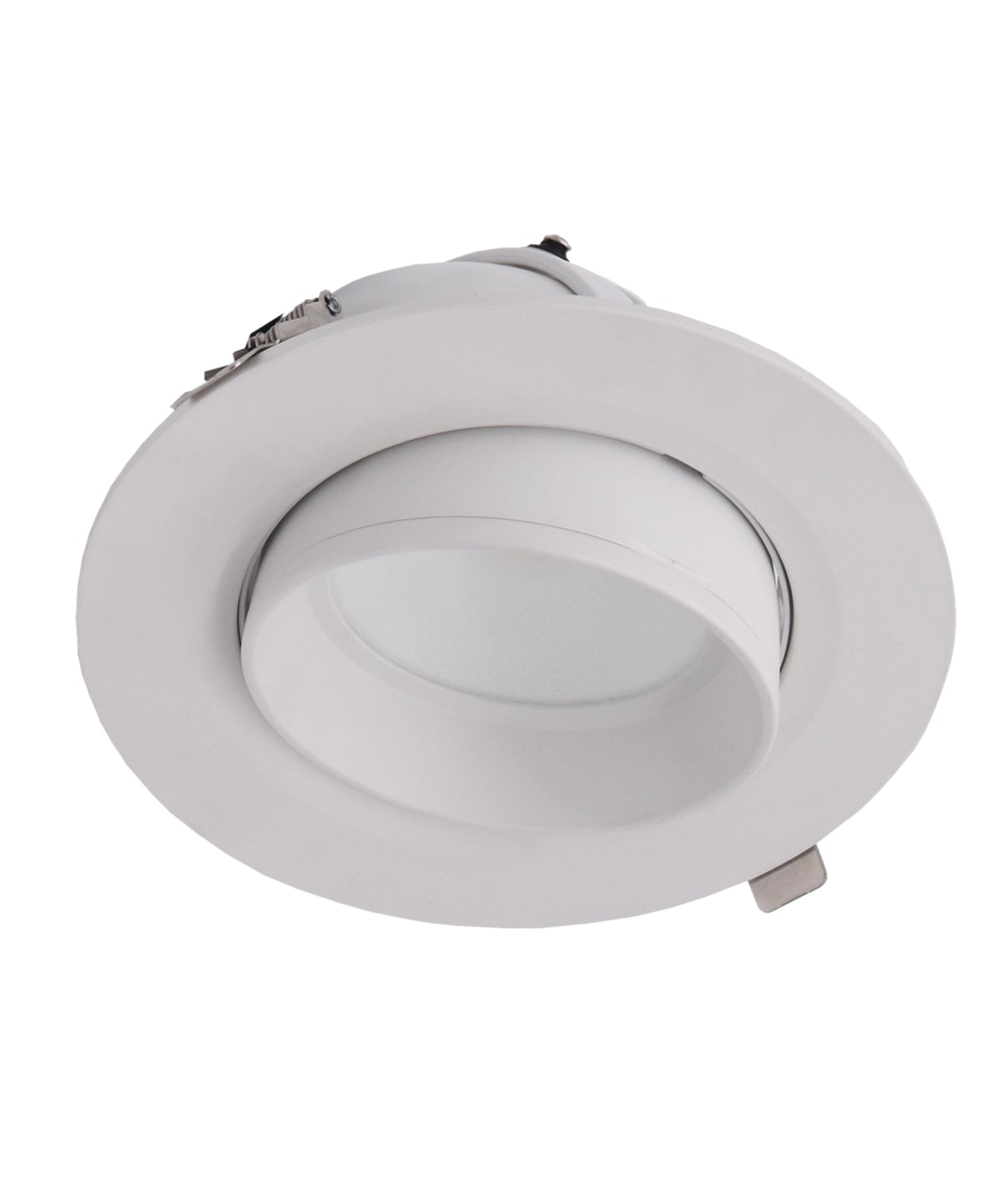 SHOPTRI01: LED Dual Power & Tri-CCT Gimbal White Recessed Shop Lighter