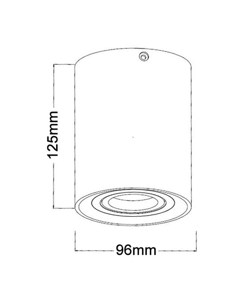 SURFACE: GU10 Round Surface Mounted Ceiling Downlights