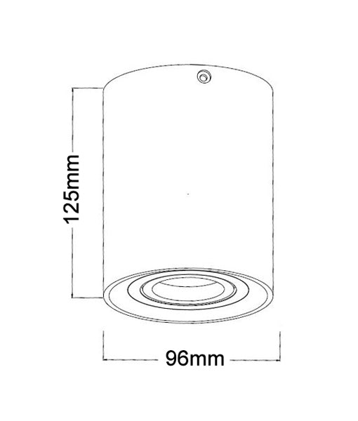 SURFACE: GU10 Round Gimbal Surface Mounted Ceiling Downlights