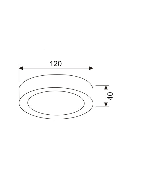 SURFACETRI: LED Dimmable Tri-CCT Surface Mounted Oyster Lights (Round)