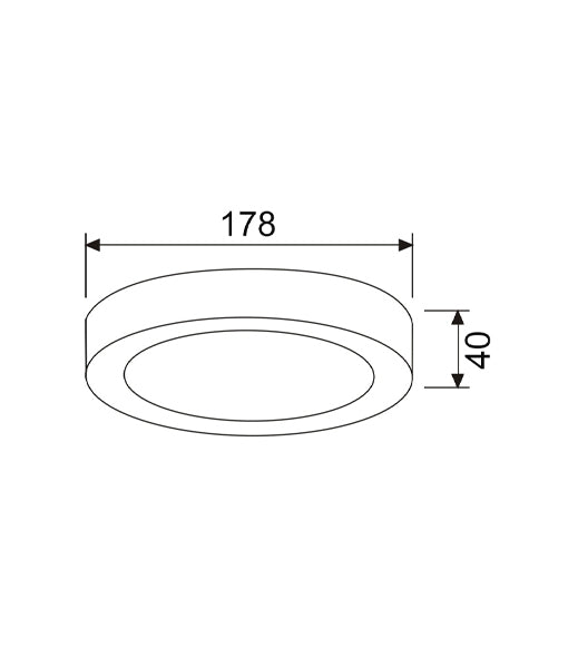 SURFACETRI: LED Dimmable Tri-CCT Surface Mounted Oyster Lights (Round)