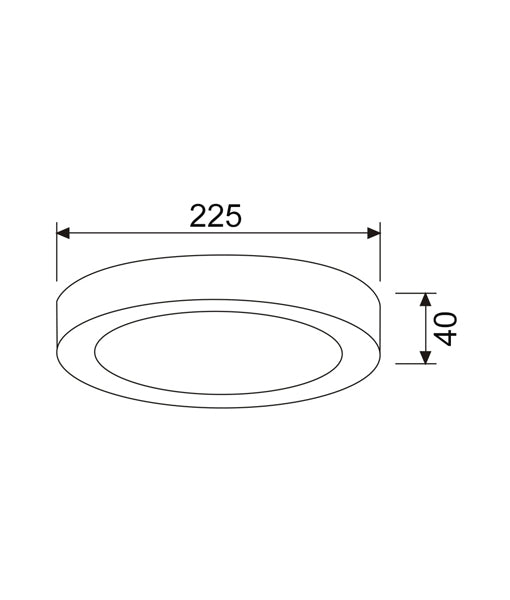 SURFACETRI: LED Dimmable Tri-CCT Surface Mounted Oyster Lights (Round)