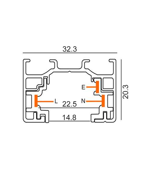 3 Wire 1 Circuit Universal Tracks, Connectors, End Cap & Live End