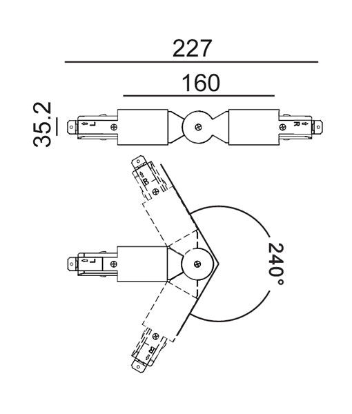 4 Wire 3 Circuit Universal Tracks, Connectors, End Cap & Live End