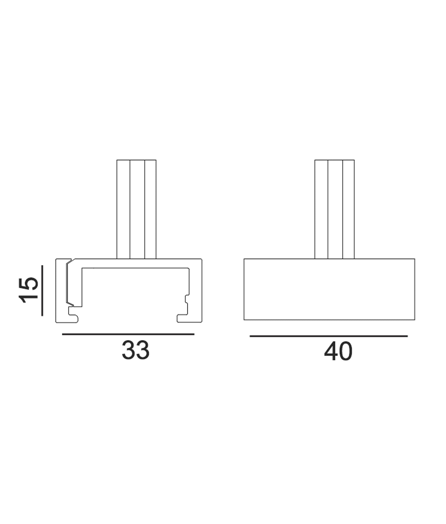 4 Wire 3 Circuit Track Suspension Kits & Suspension Clamp