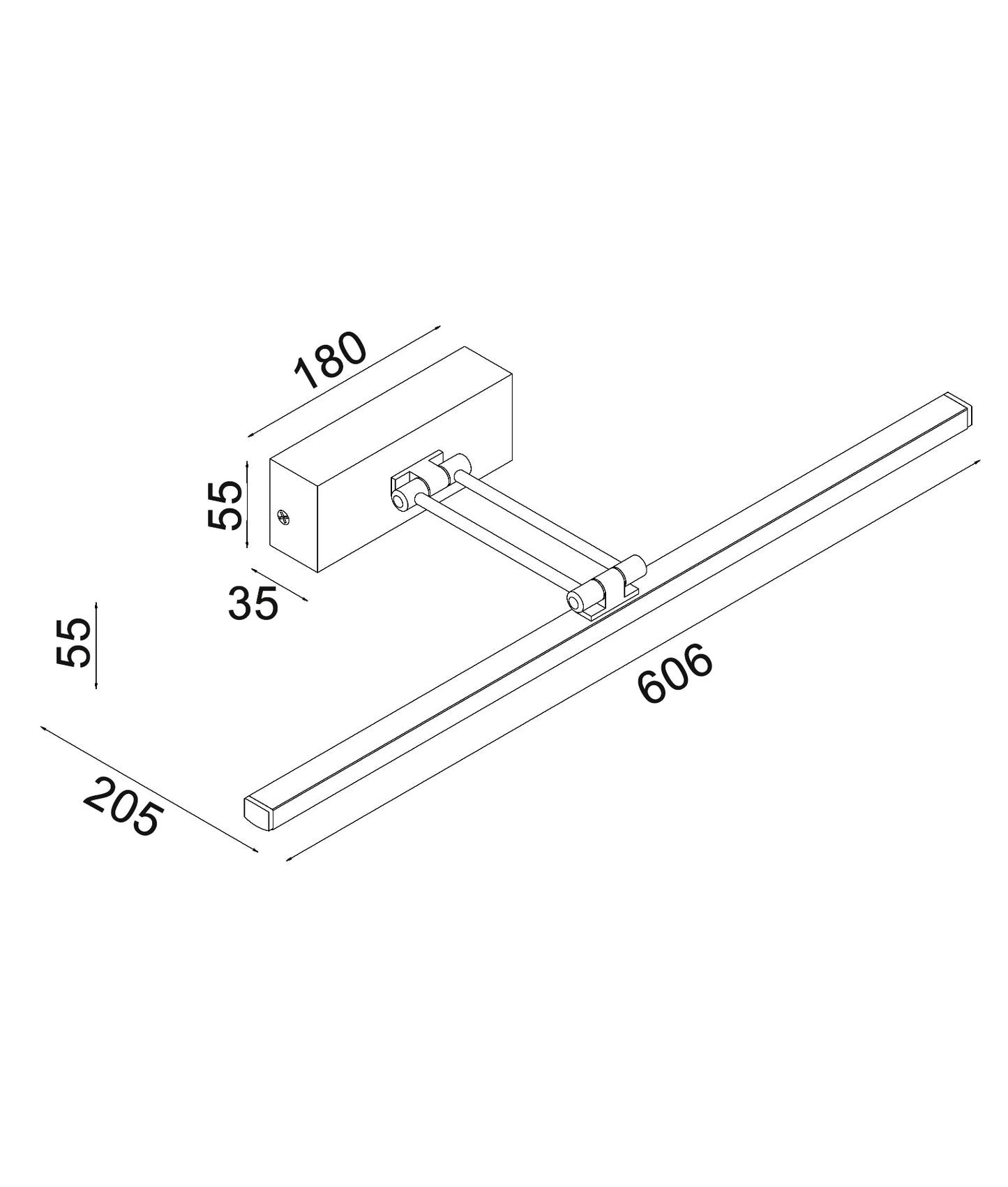 VANIDAD: LED Tri-CCT Interior Dimmable Vanity / Picture Wall Lights IP44