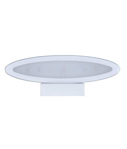 ATHENS: City Series LED Interior Matte White Oval 1 Way Wall Light