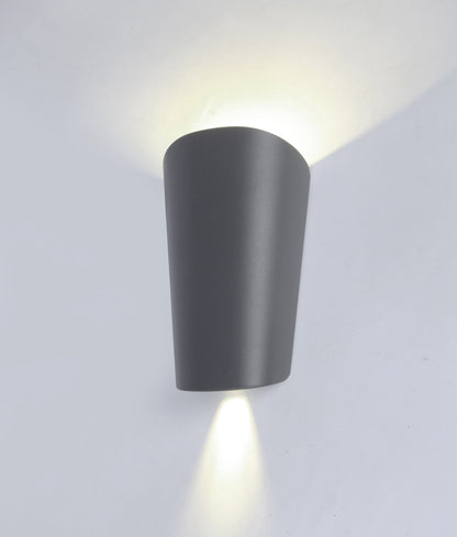 BES: LED Exterior Surface Mounted Cone Up/Down Wall Lights IP65