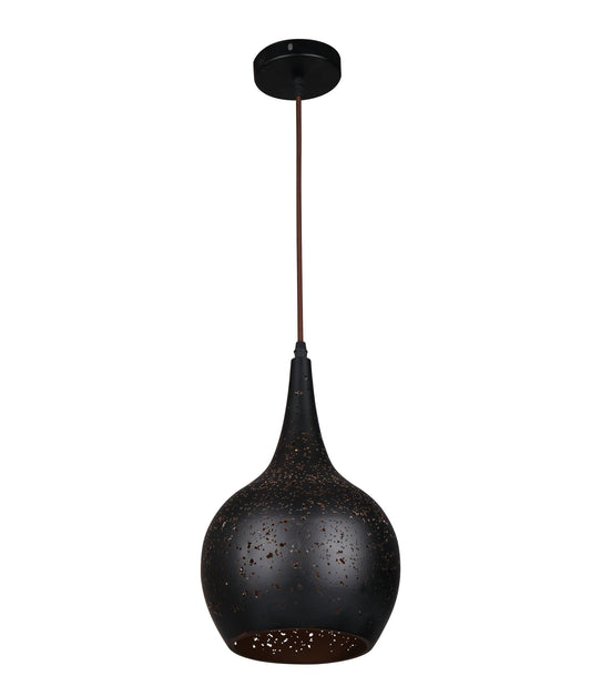 CELESTE: Bohemian Rustic Embossed Bell Shape Pendant Light