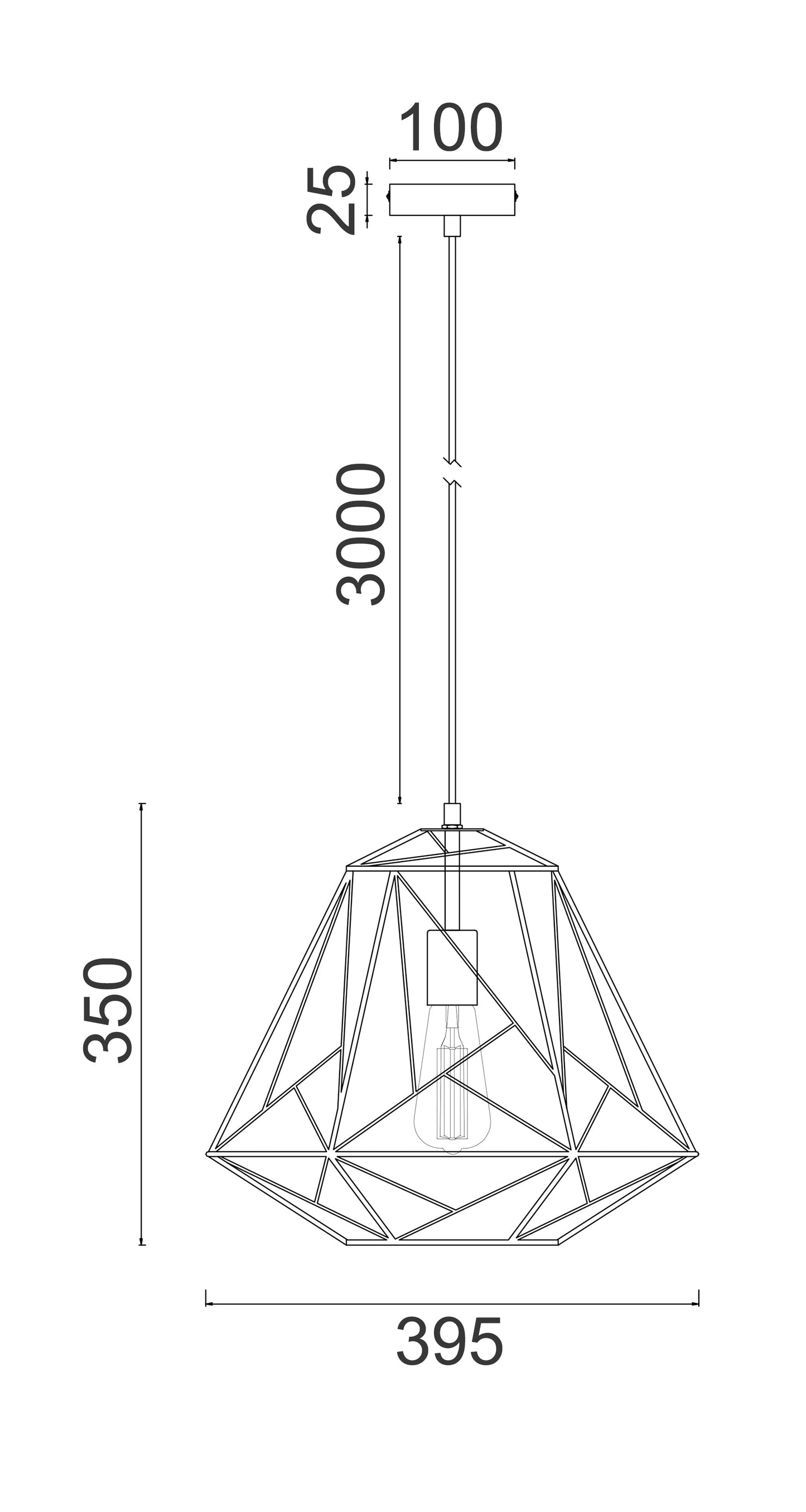 MARTE: Geometric Design Interior Iron Cage Pendant Lights