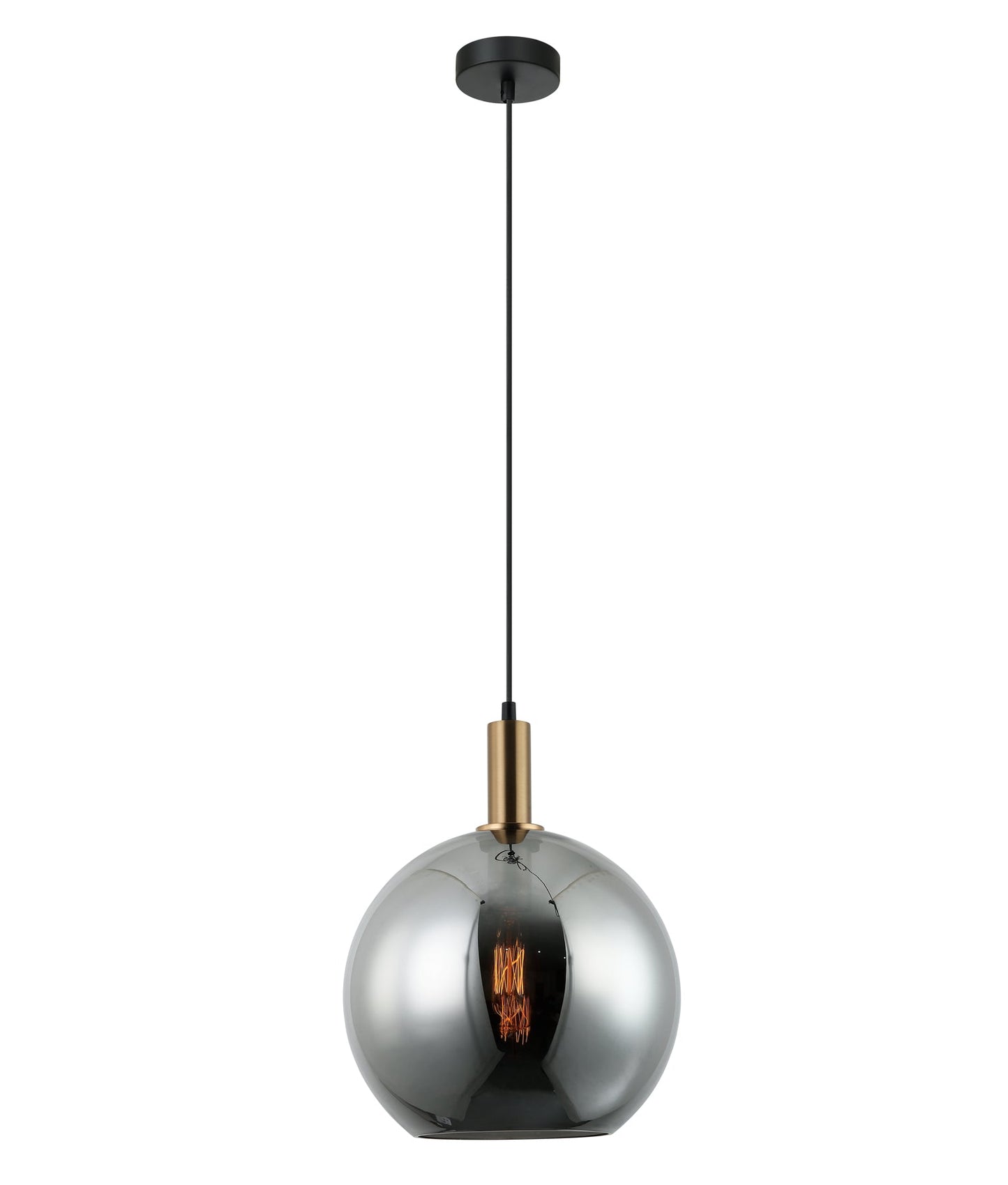 PATERA: Interior Glass with Extended Bronze Highlight Pendant Lights