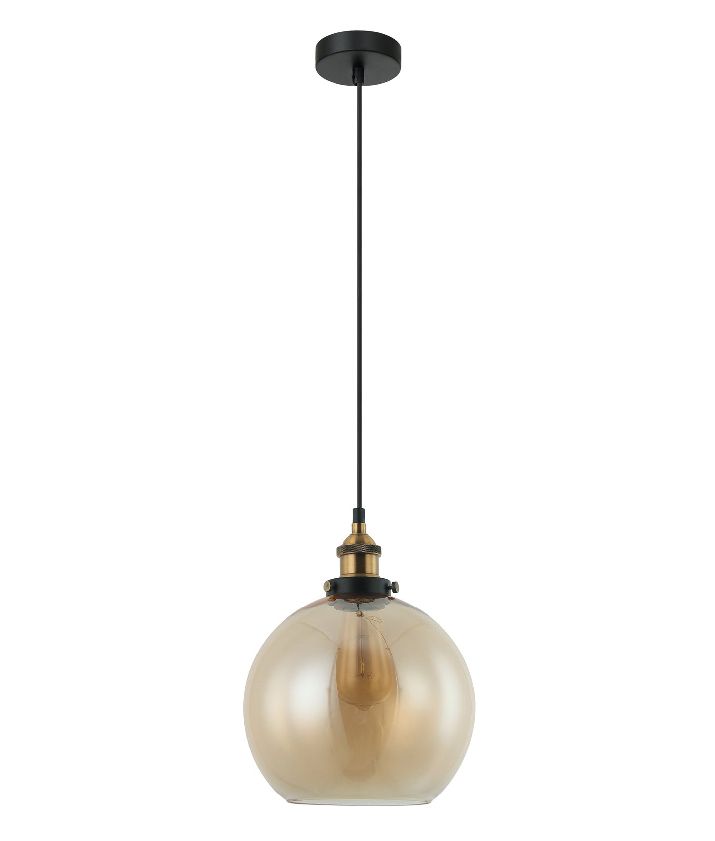 PESINI: Interior Wine Glass with Antique Brass/ Chrome Highlight Pendant Lights