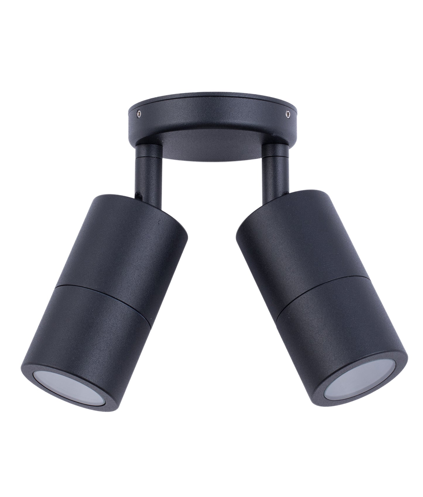 MR16 Exterior Wall Pillar Spot Lights (Black Aluminium) IP65