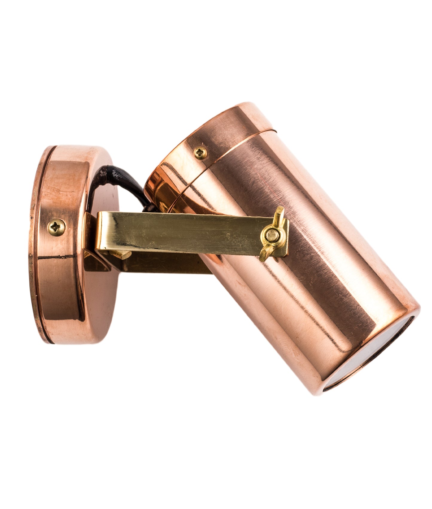 GU10 Exterior Adjustable Head Wall Pillar Spot Light (Light weight Copper) IP54