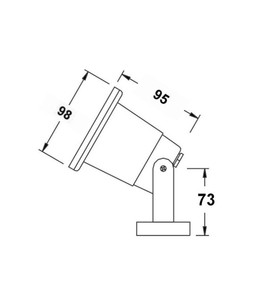 Exterior Surface Mounted Adjustable Pond / Spot Light IP68