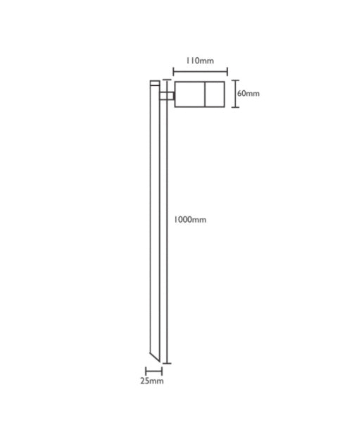 MR16 Garden Spike Lights Single Adjustable IP65