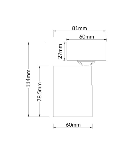 SPOT: Interior GU10 1 Light Adjustable Round Base Surface Mounted Spot Lights