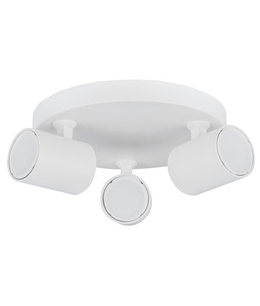 SPOT: Interior GU10 3XLights Adjustable Round Base Surface Mounted Spot Lights