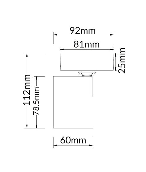 SPOT: Interior GU10 1 Light Adjustable Square Base Surface Mounted Spot Lights