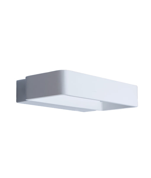 VENICE: City Series LED Interior Matte White Rectangular Up/Down Wall Light
