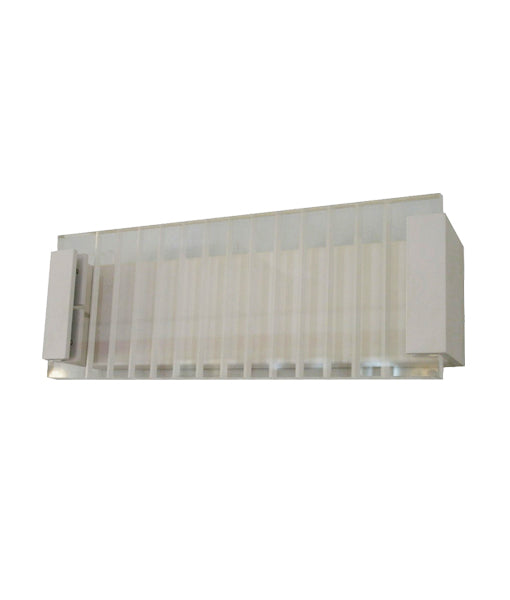 VIENNA: LED Interior Rectangular with Clear / Frost Ribbed Diffuser Wall Light