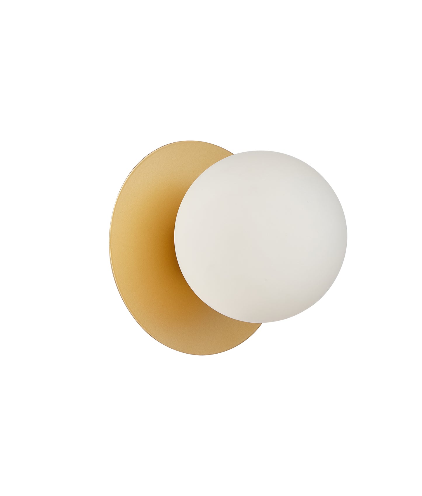 BALLE: Interior Round Opal Diffuser with Round Base Wall Lights