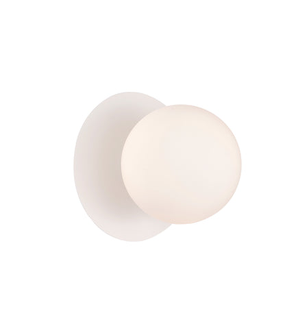 BALLE: Interior Round Opal Diffuser with Round Base Wall Lights