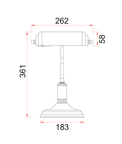 BANCA: Interior Banker Lamps with Cylindrical Shade